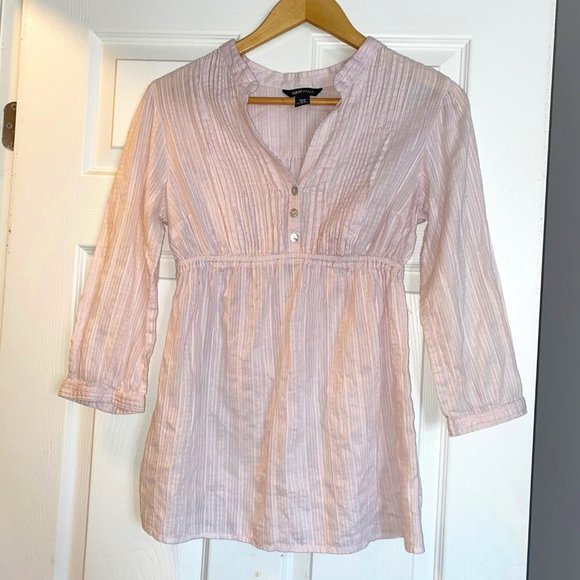 H&M Mama Maternity Top Shirt Blouse Pink Medium - Picture 1 of 4